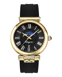Ferragamo Womens Ferragamo Ora 40mm Strap Fashion Watch Gold