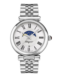 Ferragamo Womens Ferragamo Ora 40mm Strap Fashion Watch Stainless Steel