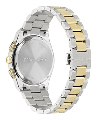 Ferragamo Ferragamo Mens  Two Tone 42mm Bracelet Fashion Watch