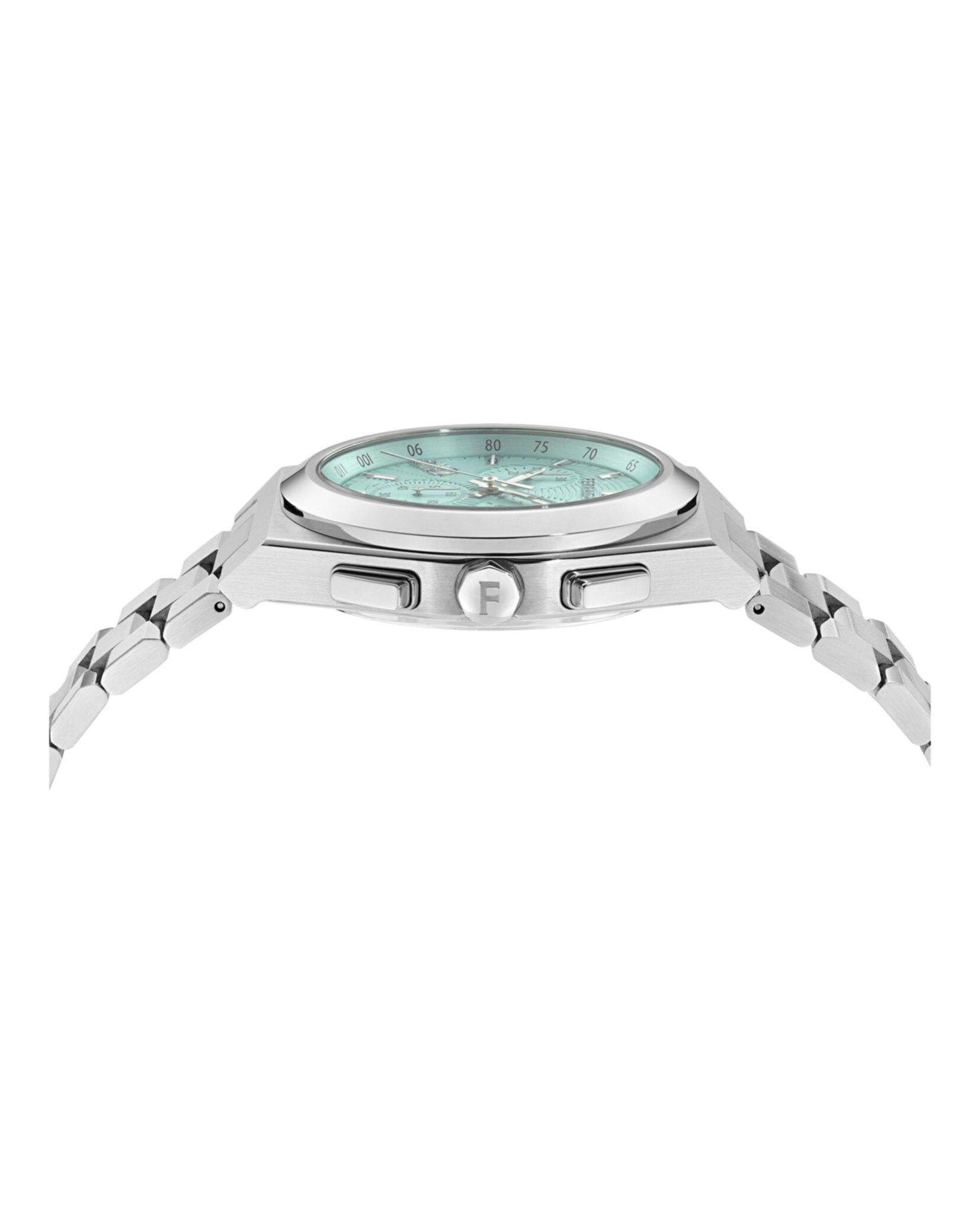 Ferragamo Mens Stainless Steel 42mm Bracelet Fashion Watch