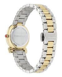 Ferragamo Ferragamo Womens  Two Tone 28mm Bracelet Fashion Watch
