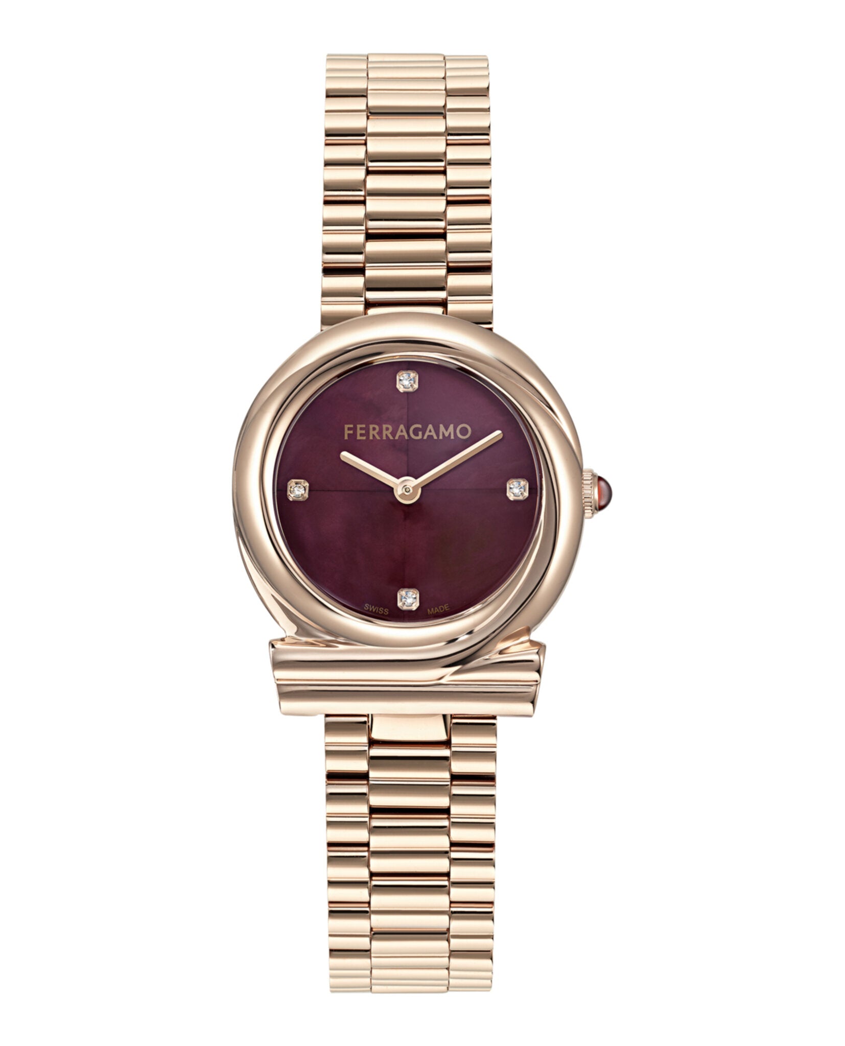 Ferragamo Ferragamo Womens  Rosegold 28mm Bracelet Fashion Watch