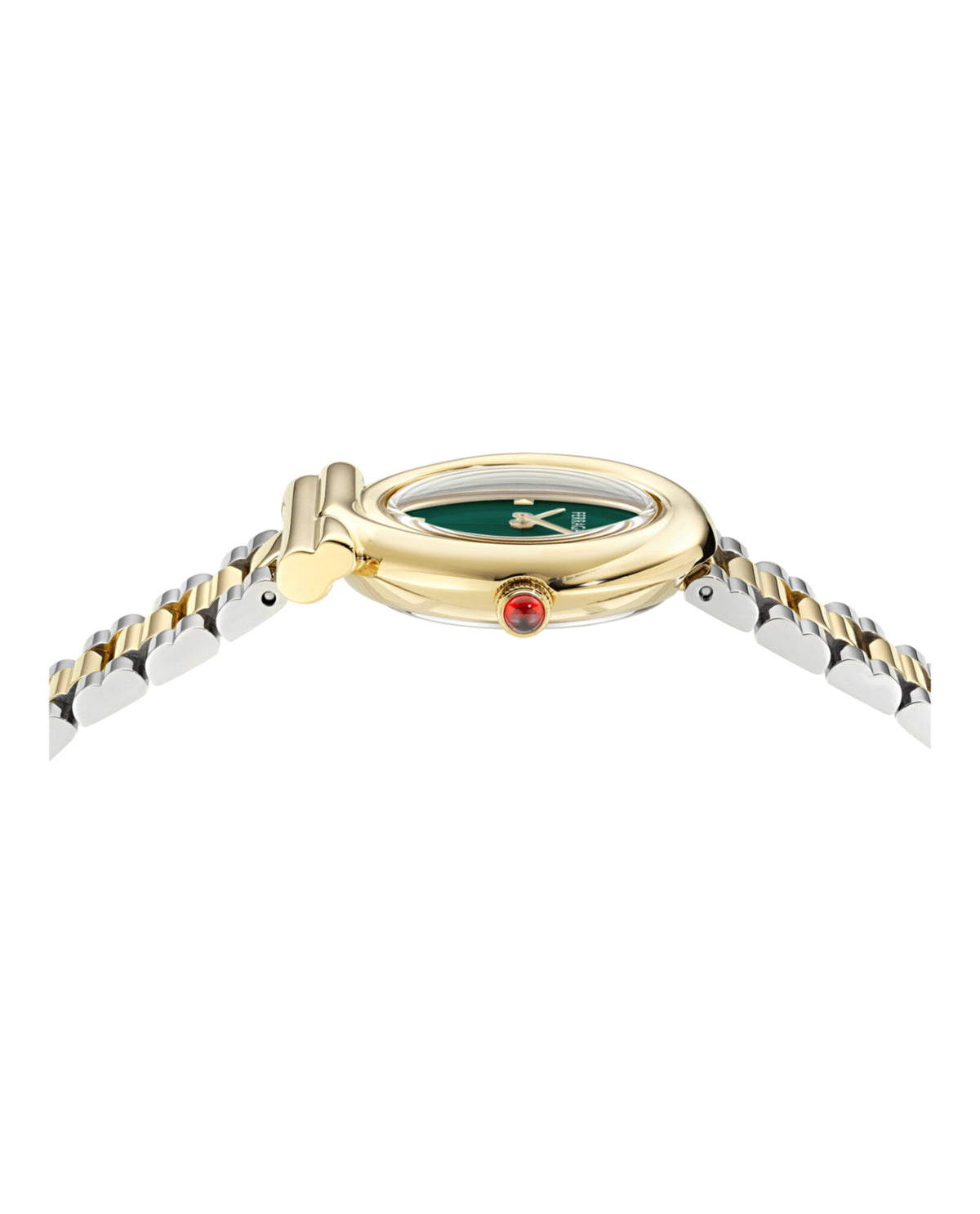 Ferragamo Womens Two Tone 28mm Bracelet Fashion Watch