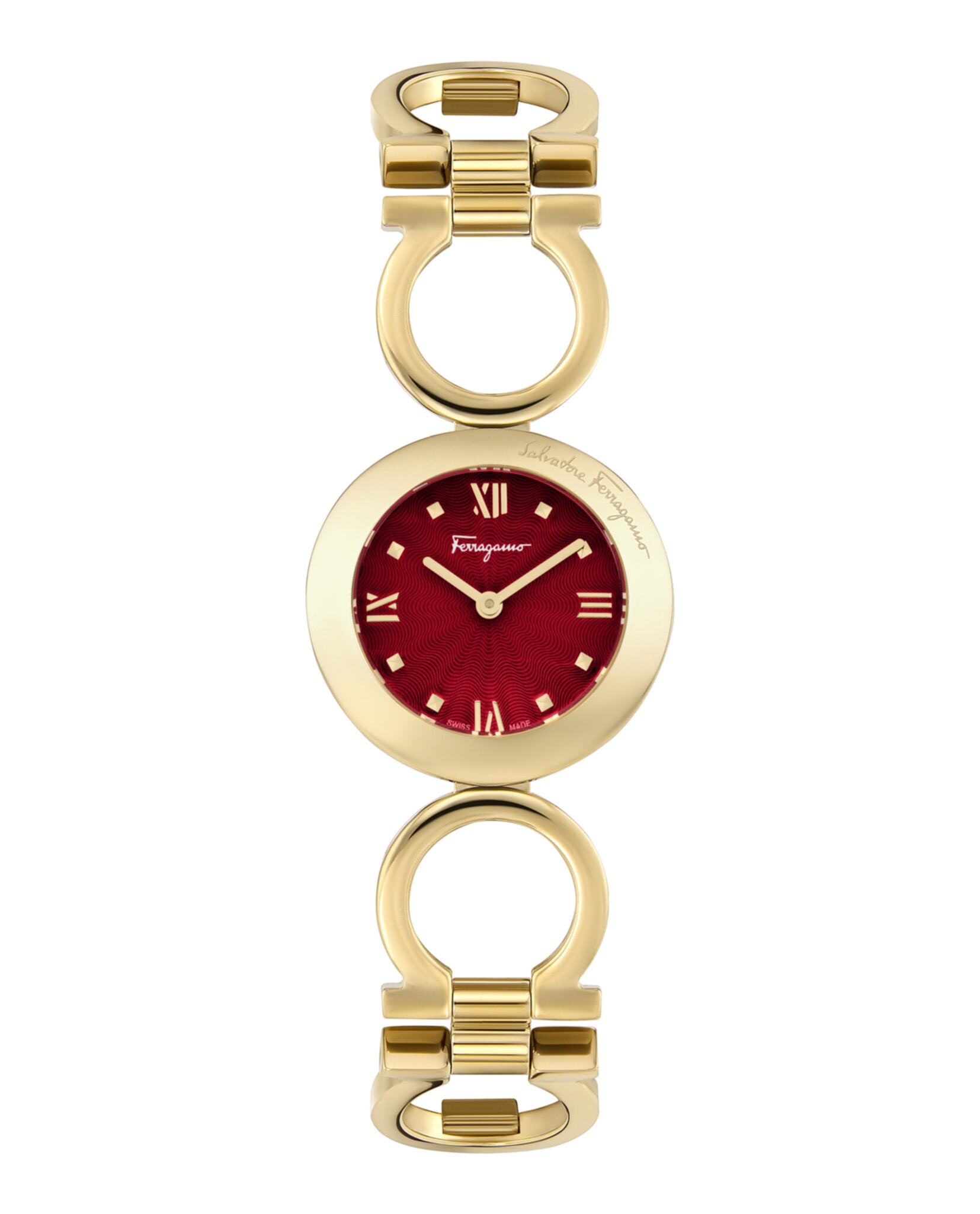 Ferragamo Womens Gold 28mm Bracelet Fashion Watch