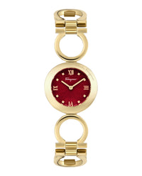 Ferragamo Womens Gold 28mm Bracelet Fashion Watch