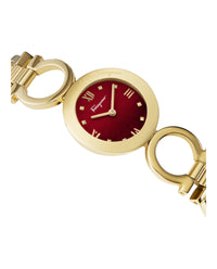 Ferragamo Womens Gold 28mm Bracelet Fashion Watch