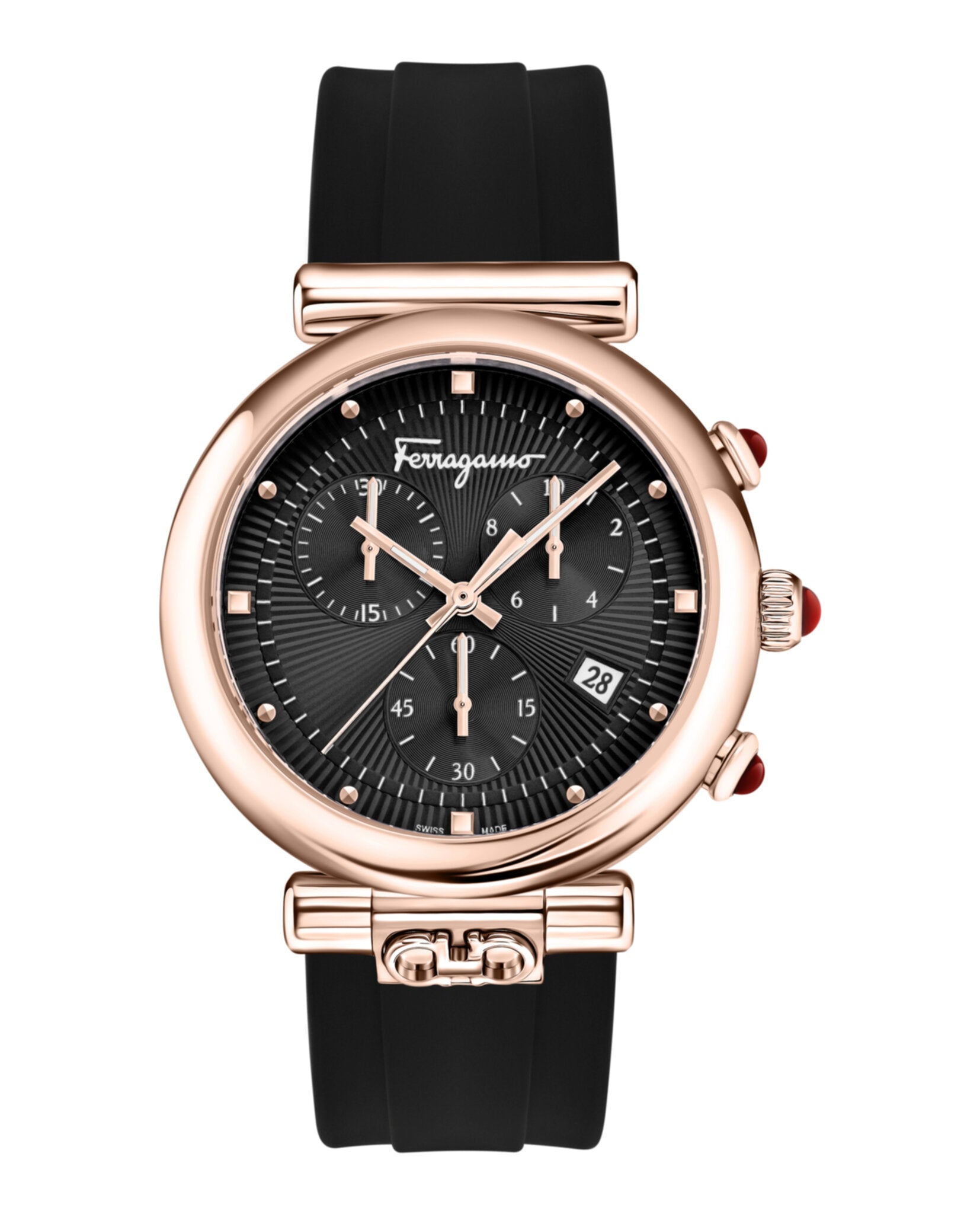 Ferragamo Womens Ferragamo Ora 40mm Strap Fashion Watch