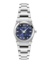 Ferragamo Womens Vega Stainless Steel 28mm Bracelet Fashion Watch Stainless Steel