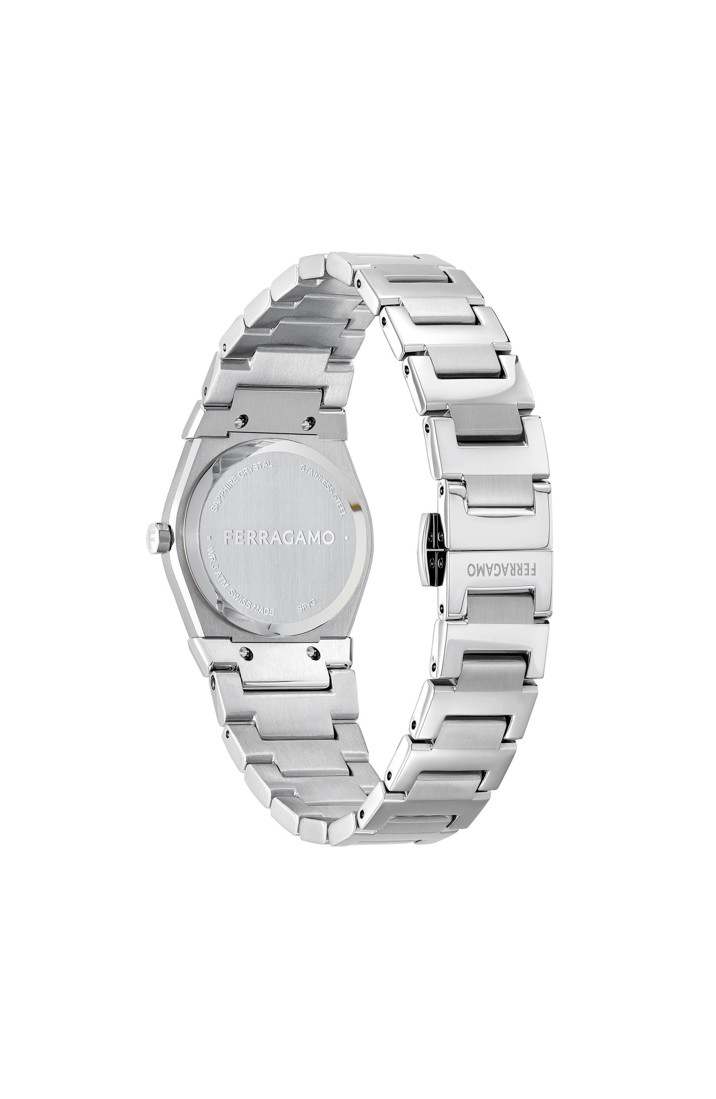 Ferragamo Womens Vega Stainless Steel 28mm Bracelet Fashion Watch