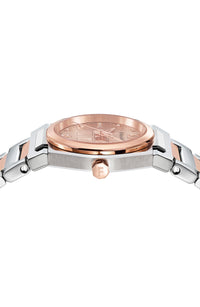 Ferragamo Womens Vega Two Tone 28mm Bracelet Fashion Watch