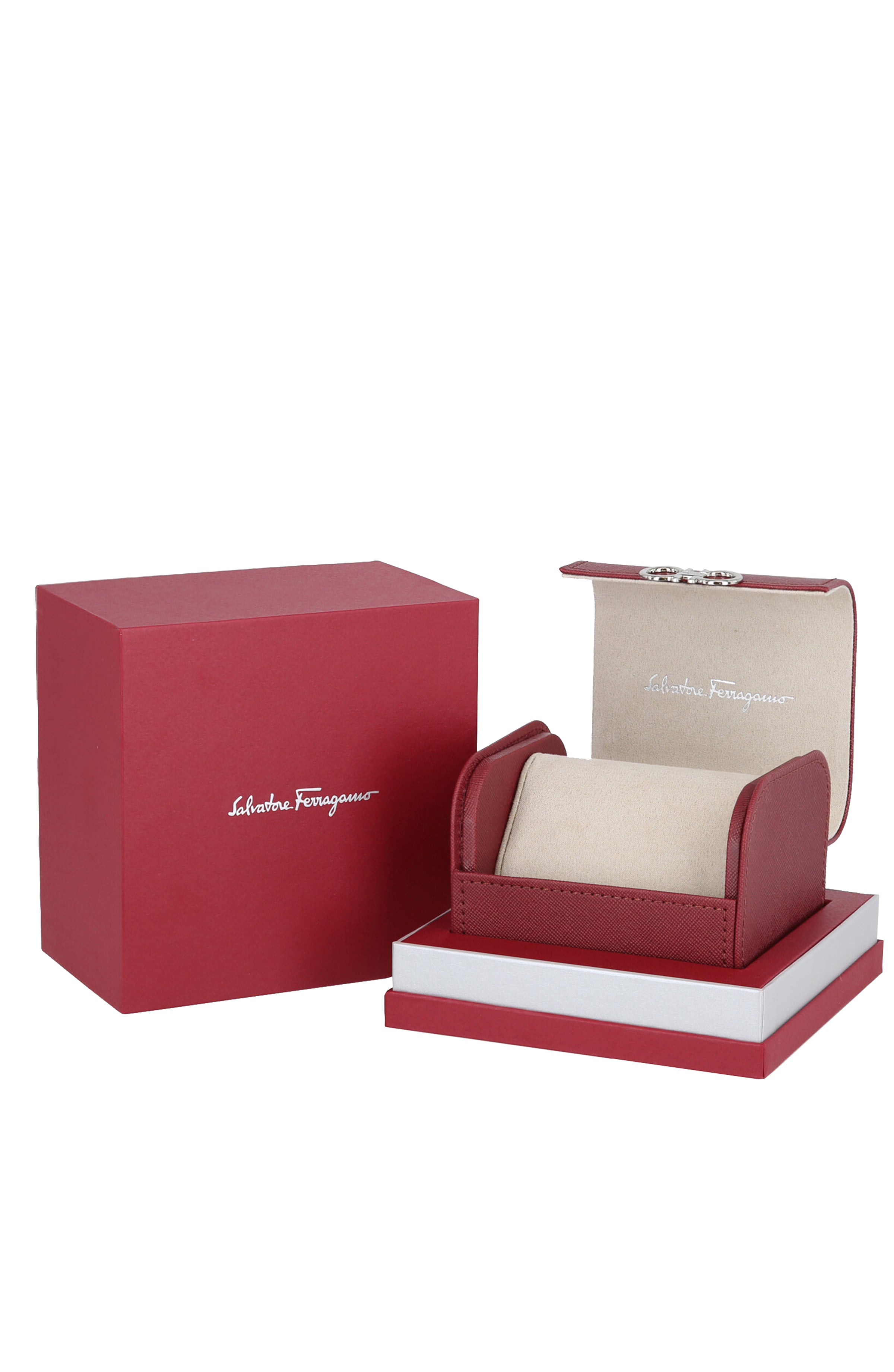 Ferragamo Womens Vega Two Tone 28mm Bracelet Fashion Watch