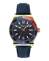 Ferragamo Mens Ferragamo 1898 Sport 44mm Strap Fashion Watch