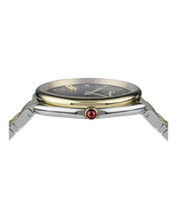 Ferragamo Womens Two Tone 34mm Bracelet Fashion Watch