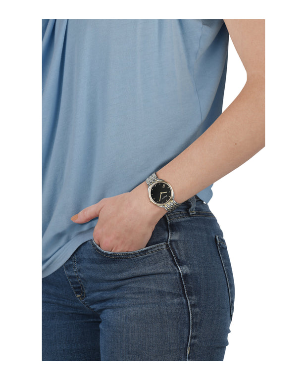 Ferragamo Womens Cuir Two Tone 34mm Bracelet Fashion Watch