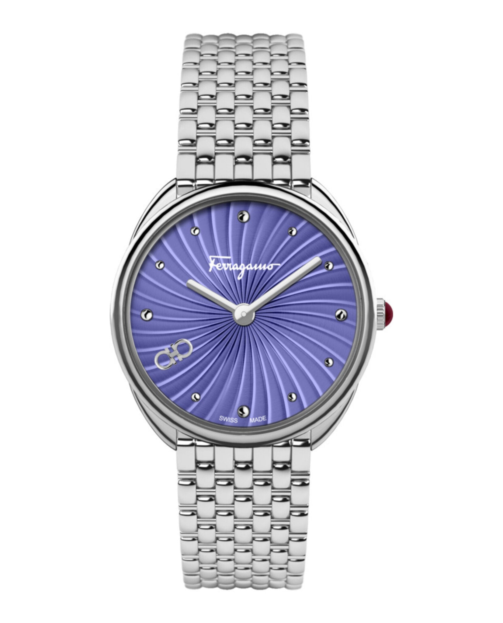 Ferragamo Womens Cuir Stainless Steel 34mm Bracelet Fashion Watch