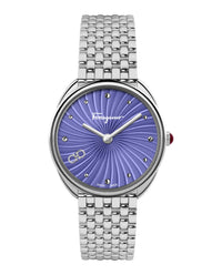 Ferragamo Womens Cuir Stainless Steel 34mm Bracelet Fashion Watch