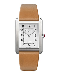 Ferragamo Womens Ferragamo Portrait Stainless Steel 32mm Strap Fashion Watch