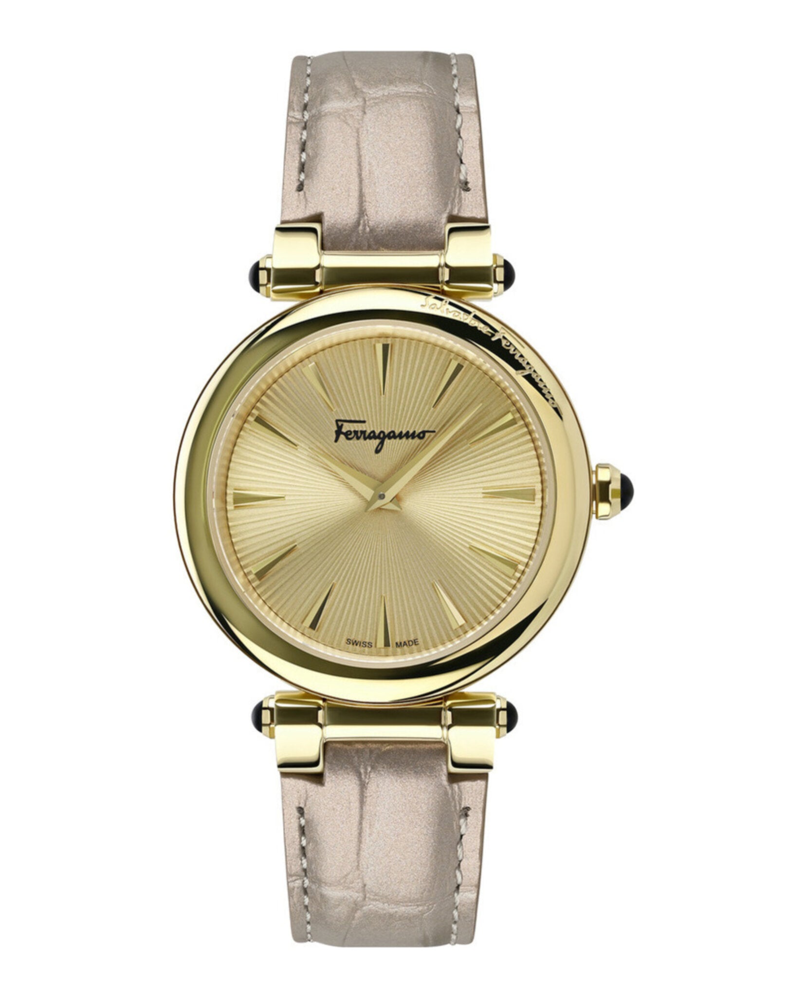 Ferragamo Womens Idillio Gold 36mm Strap Fashion Watch