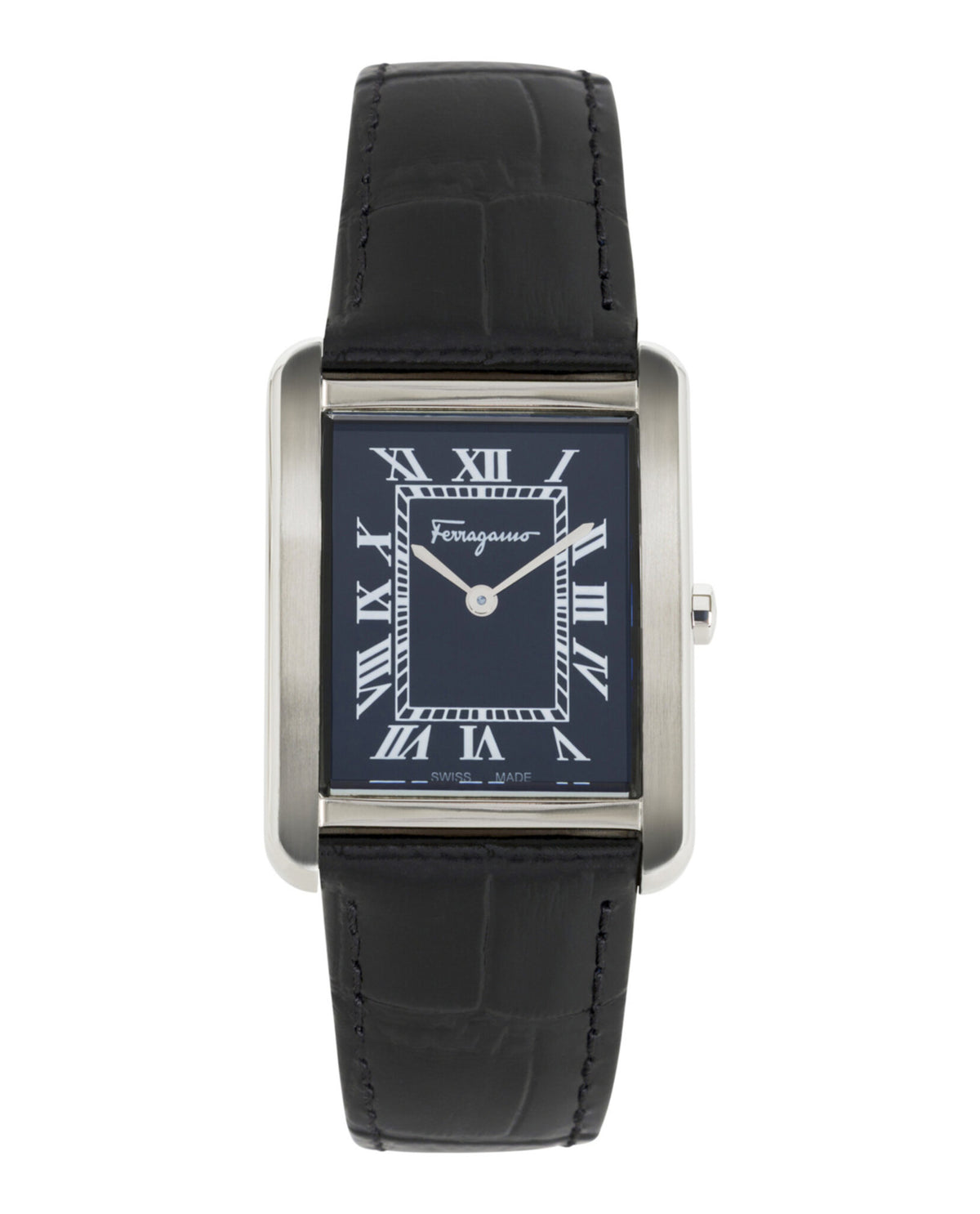 Ferragamo Ferragamo Mens  Stainless Steel 31mm Strap Fashion Watch
