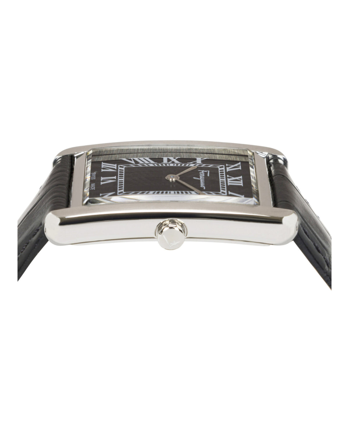 Ferragamo Ferragamo Mens  Stainless Steel 31mm Strap Fashion Watch