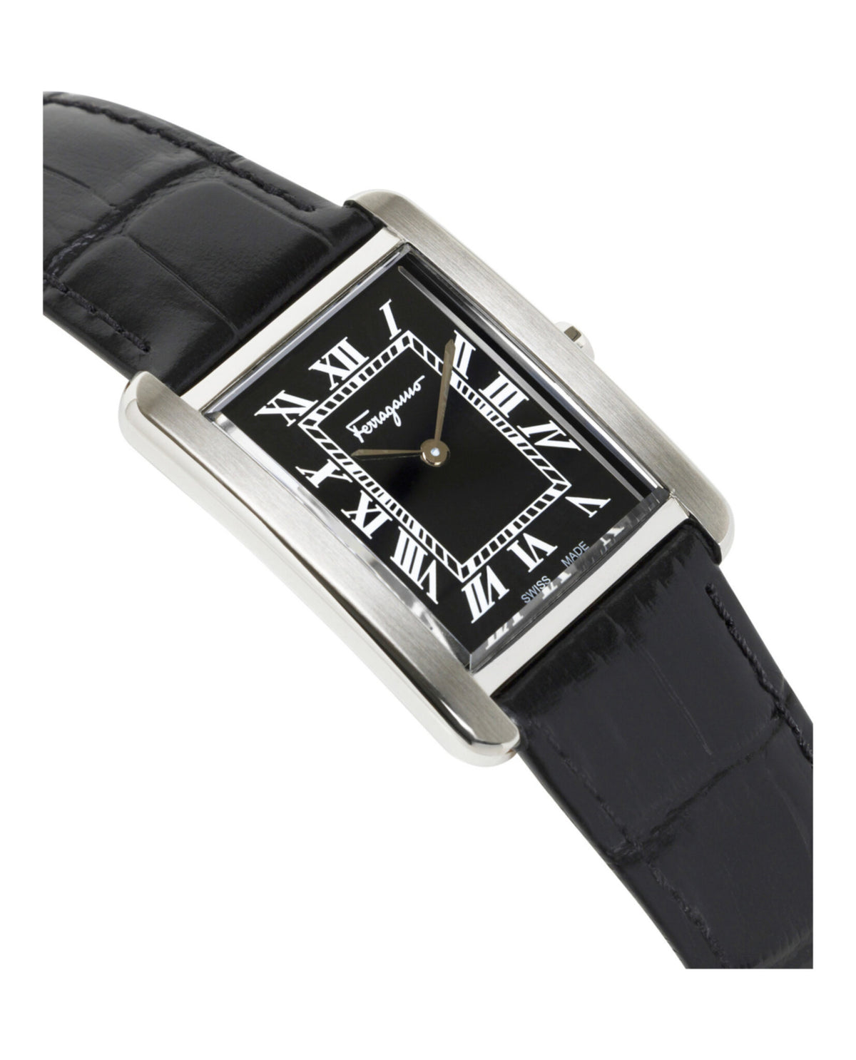 Ferragamo Ferragamo Mens  Stainless Steel 31mm Strap Fashion Watch