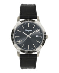 Ferragamo Ferragamo Mens  Stainless Steel 40mm Strap Fashion Watch