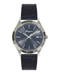 Ferragamo Ferragamo Mens  Stainless Steel 40mm Strap Fashion Watch