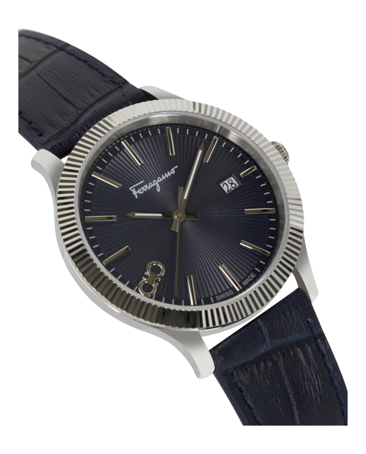 Ferragamo Ferragamo Mens  Stainless Steel 40mm Strap Fashion Watch