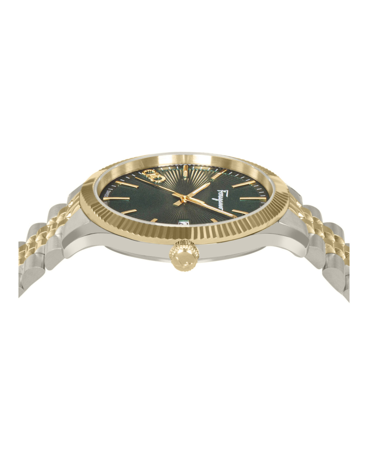 Ferragamo Ferragamo Mens  Two Tone 40mm Bracelet Fashion Watch