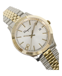 Ferragamo Ferragamo Mens  Two Tone 40mm Bracelet Fashion Watch