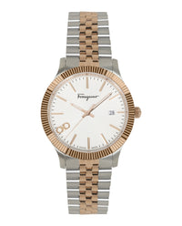 Ferragamo Ferragamo Mens  IP Yellow Gold 40mm Bracelet Fashion Watch