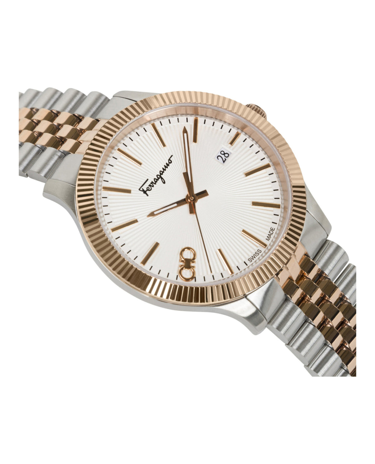 Ferragamo Ferragamo Mens  IP Yellow Gold 40mm Bracelet Fashion Watch