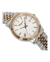 Ferragamo Ferragamo Mens  IP Yellow Gold 40mm Bracelet Fashion Watch