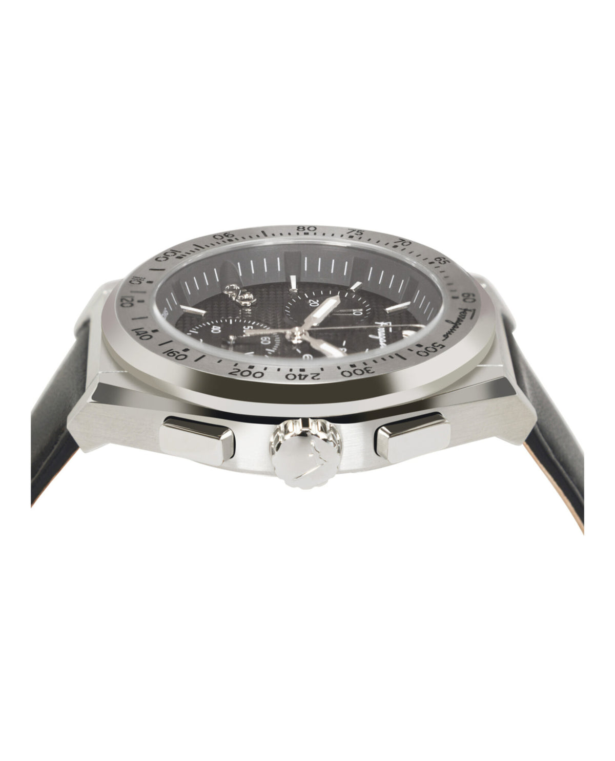 Ferragamo Ferragamo Mens  Stainless Steel 42mm Strap Fashion Watch