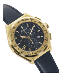 Ferragamo Ferragamo Mens  Gold 42mm Strap Fashion Watch