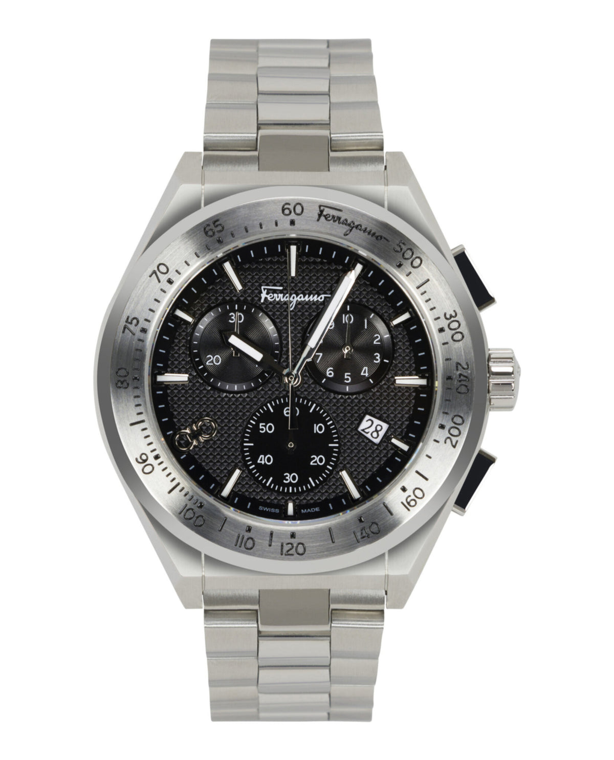 Ferragamo Ferragamo Mens  Stainless Steel 42mm Bracelet Fashion Watch