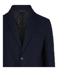 Brioni Mens Single-Breasted Quilted Blazer