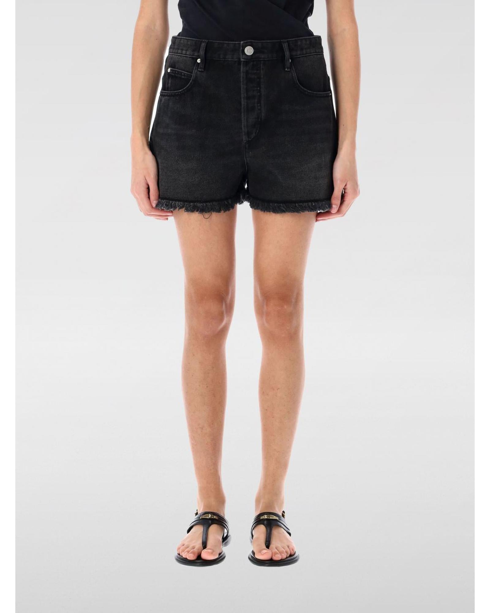 Isabel Marant Etoile Denim Shorts Women Black