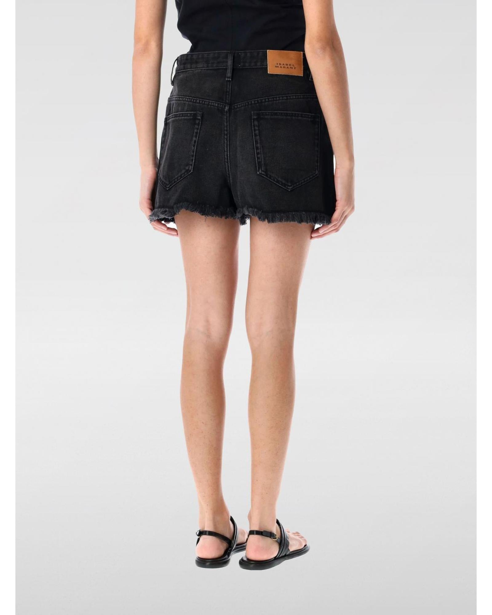 Isabel Marant Etoile Denim Shorts Women Black