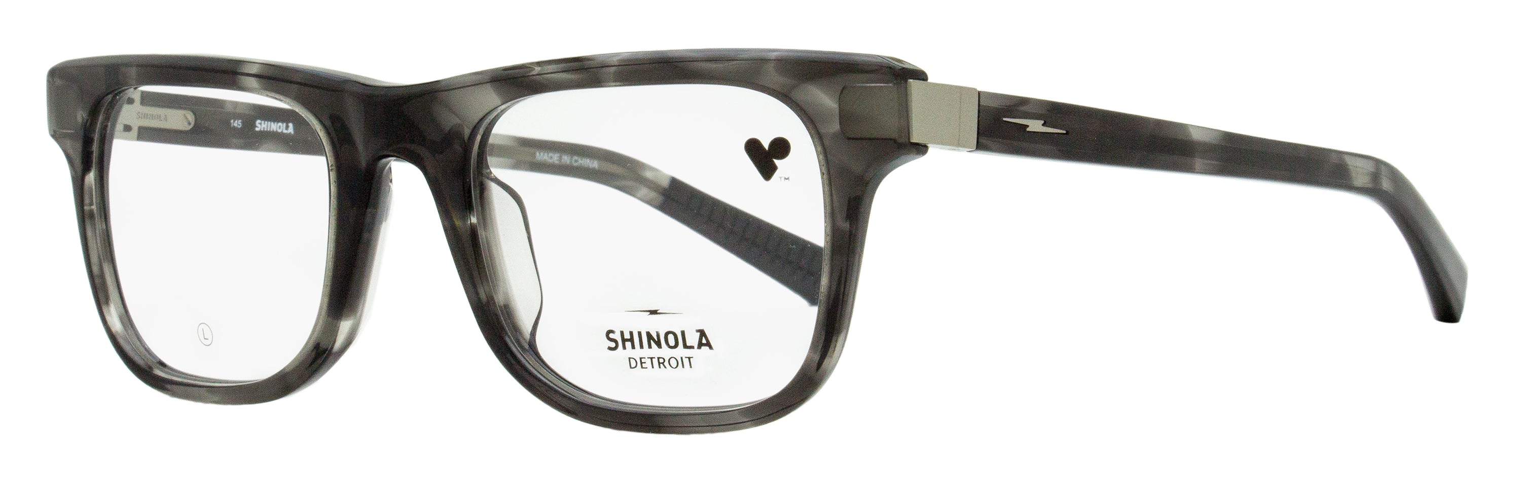 Shinola Modified Rectangle Eyeglasses SH15002 033 Smoke Havana 51mm Smoke Havana