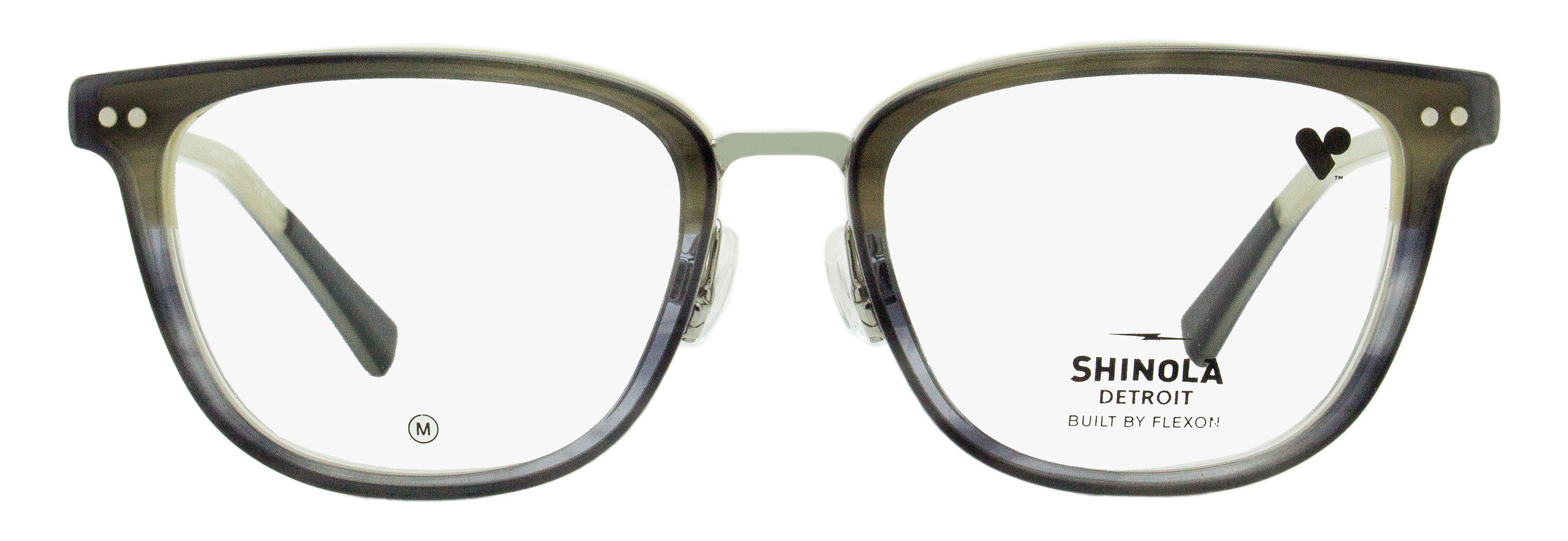 Shinola Memory Metal Eyeglasses SH27000 261 Taupe Horn 52mm