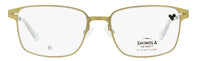 Shinola Flexon Rectangular Eyeglasses SH31002 719 Satin Gold 52mm