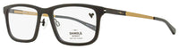 Shinola Flexon Temple Eyeglasses SH37000 001 Matte Black/Gold 55mm Matte Black Gold
