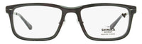 Shinola Flexon Temple Eyeglasses SH37000 012 Crystal Carbon 55mm