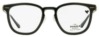 Shinola Flexon Keyhole Eyeglasses SH37001 012 Crystal Carbon 50mm