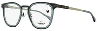Shinola Flexon Keyhole Eyeglasses SH37001 050 Crystal Smoke 50mm Crystal Smoke