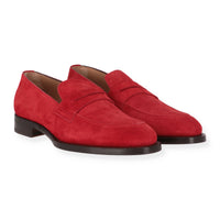 Isaia Mens Red Dress Shoe