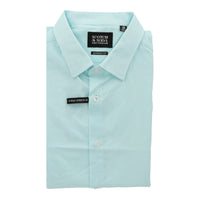 Scotch & Soda Mens White/Green Dress Shirt