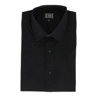 Scotch & Soda Mens Black Dress Shirt