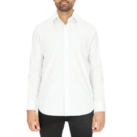 Scotch & Soda Mens White/Green Dress Shirt